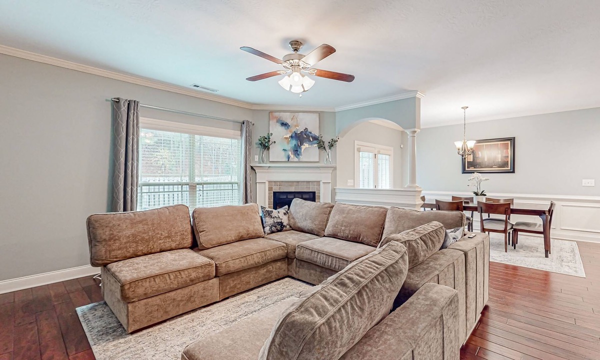 Grovetown House | 2-story house in great location with enclosed backyard, fireplace, streaming, AC