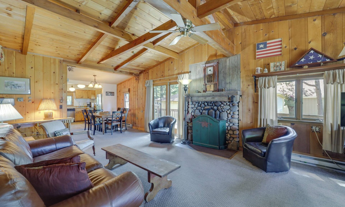Rapid City Cottage | 21 Mi to Slopes! Torch Lake Home w/Private Beach