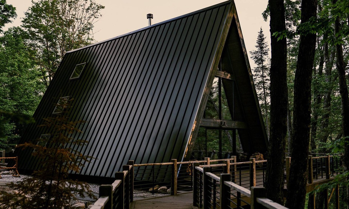 Boyne City Cabin | Aframe cabin.6-bdrm 5.5 bath -sauna,hot tub,fire pit,secluded-1.4 miles to lake.