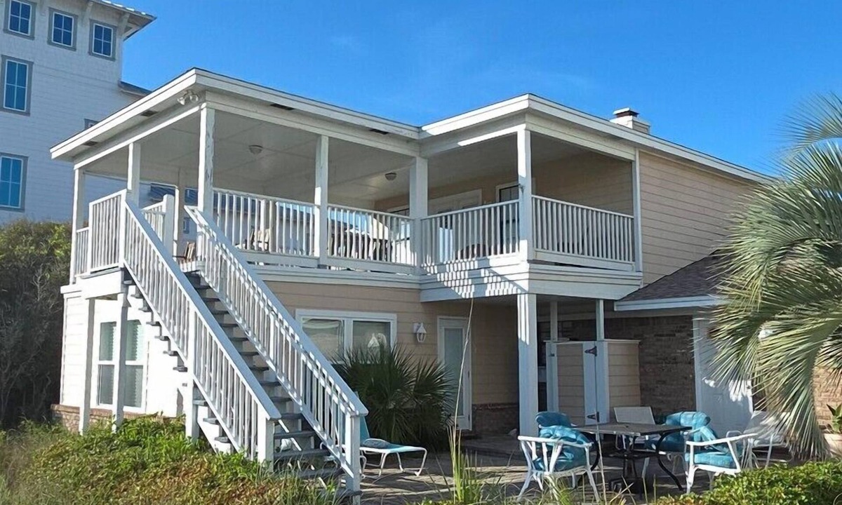 Gulf Pines House | Coastal Retreat with Private Beach Access less than 50ft from home