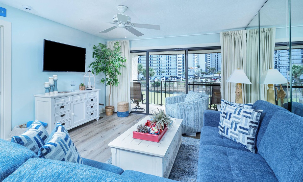 Panama City Beach Villa | Edgewater Villa 515 - Seas & Tees - Steps to Beach