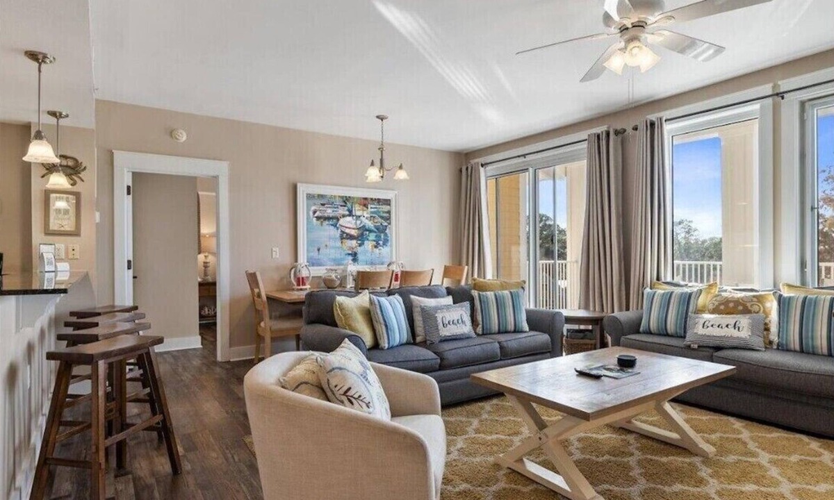 Baytowne Wharf Condo | Exquisite 2BR/2BA With Best Fireworks View In Baytowne