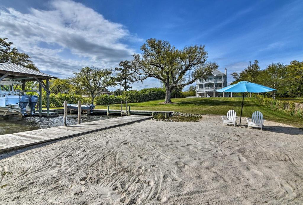 Pass Christian House | Family Waterfront Getaway with Pool and Boat Dock