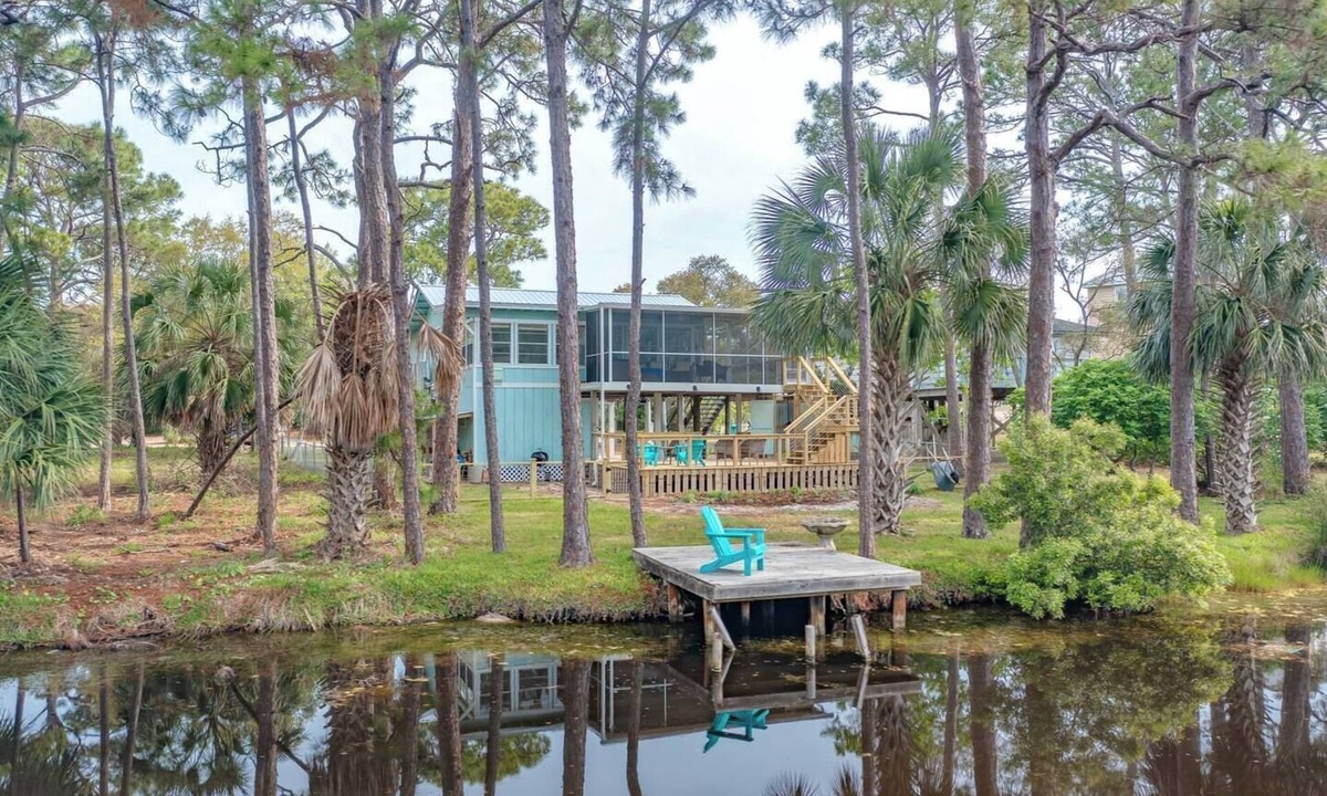 Alligator Point House | For the Birds- relax on the lagoon!