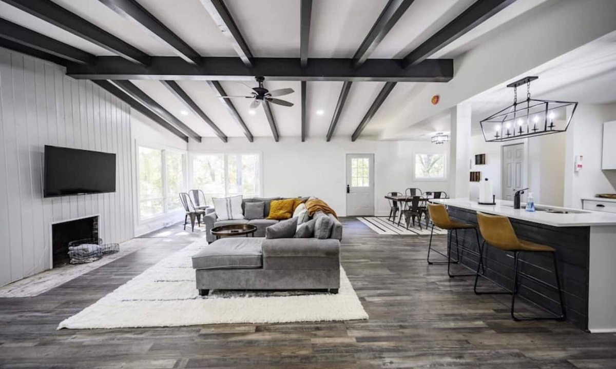 Winchester House | Gorgeous Renovated Home with Open Floor Plan and Large Lot, private but also convenient!