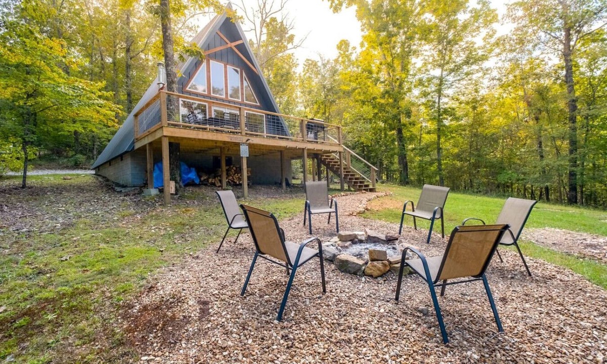 Newnata Cabin | Hidden A-Frame at Double Bridge with Firepit