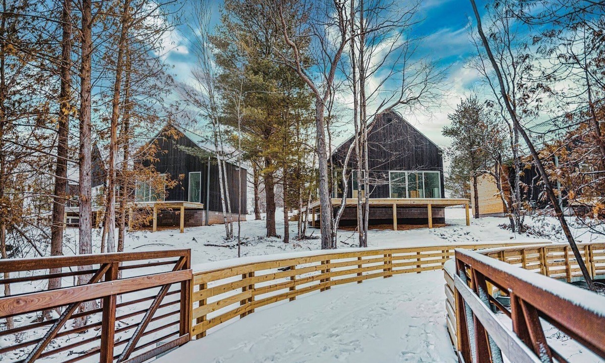 Acme Cabin | KOTI 11 (Two Bedroom) Traverse City's Scandinavian Cabins, vacation home on TART & mins to Traverse .