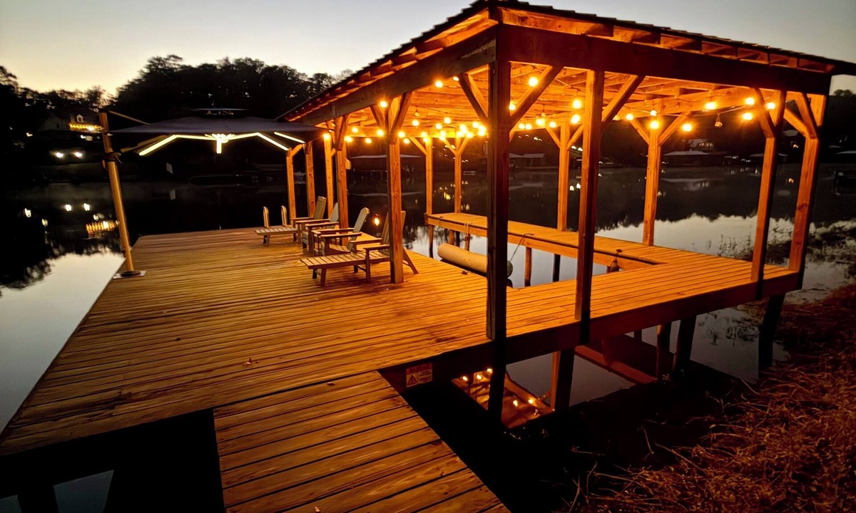 Northport House | Lake Tuscaloosa Home with Dock, Fire Pit Terrace, and Game Room!
