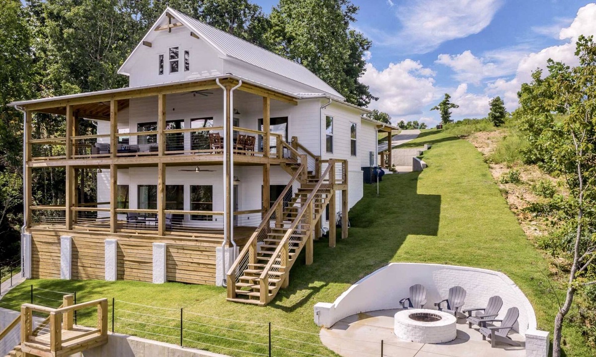 Bremen House | Lakefront Home with Waterfront Views from Every Room - 4.4 miles to The Barn
