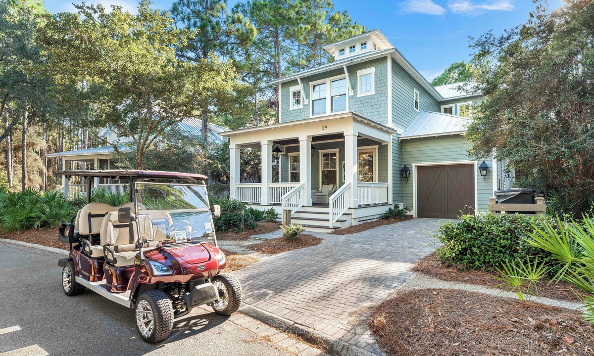 Gulf District House | Luxury Meets Location - Exclusive WaterColor Access, 6-Seater Cart, Bikes & Easy Access to Seaside!