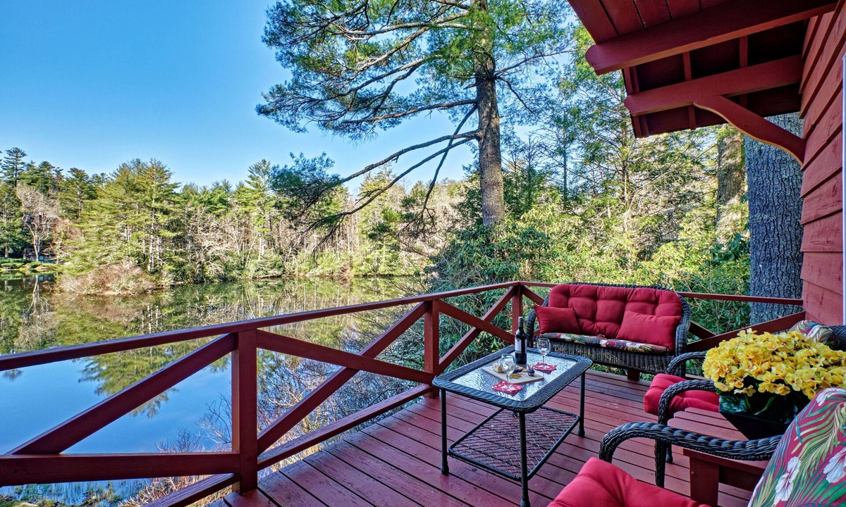 Mirror Lake Ski Chalet | Maison Rouge, Mid-Century-Modern Swiss Chalet on Beautiful Mirror Lake