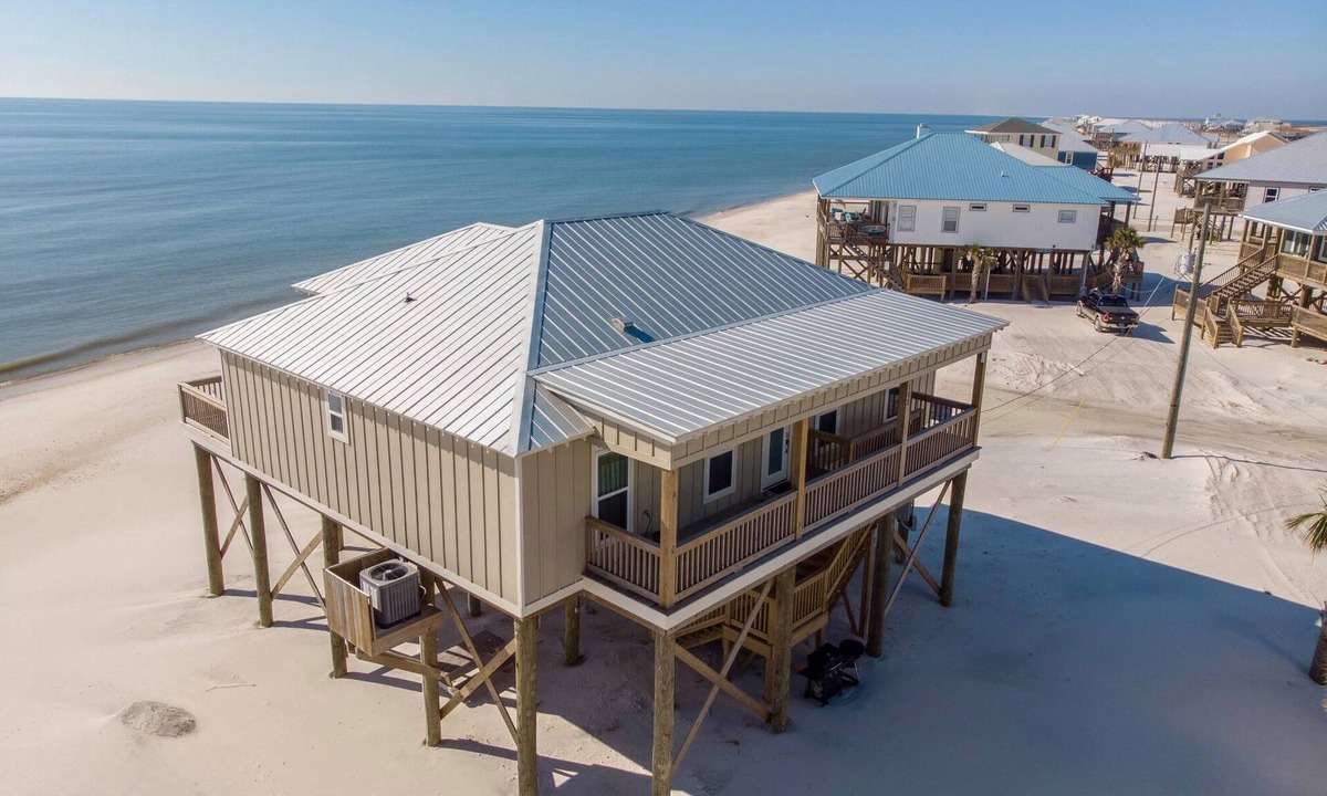 Dauphin Island House | New Construction, professionally decorated, gulf-front home