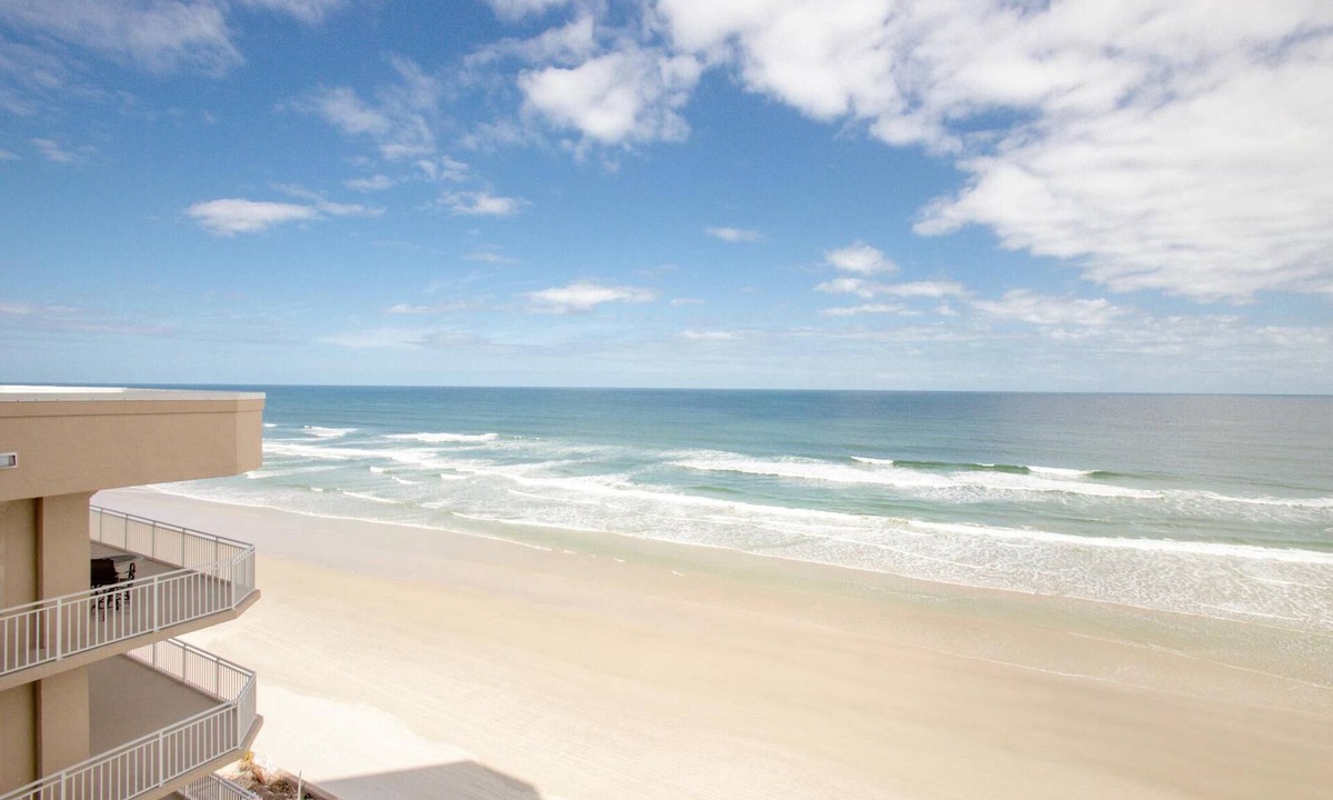 Port Orange Condo | Ocean views with all the Amenities! No Drive Beach! CONSTRUCTION IS OVER!