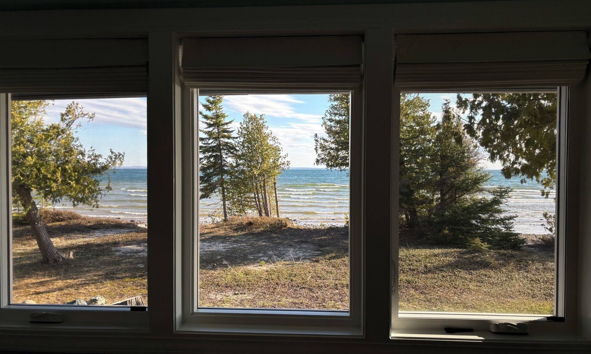 St Ignace House | Octagon Beach House Enjoy a tranquil getaway w/private beach on Lake Michigan