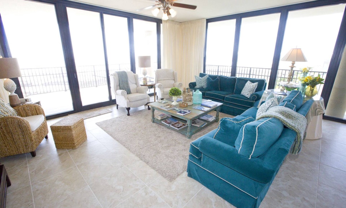 Dauphin Island Condo | Open July 4th week!- Book now! Stunning Seaglass-3 BR-3 Bath HUGE Luxury condo!