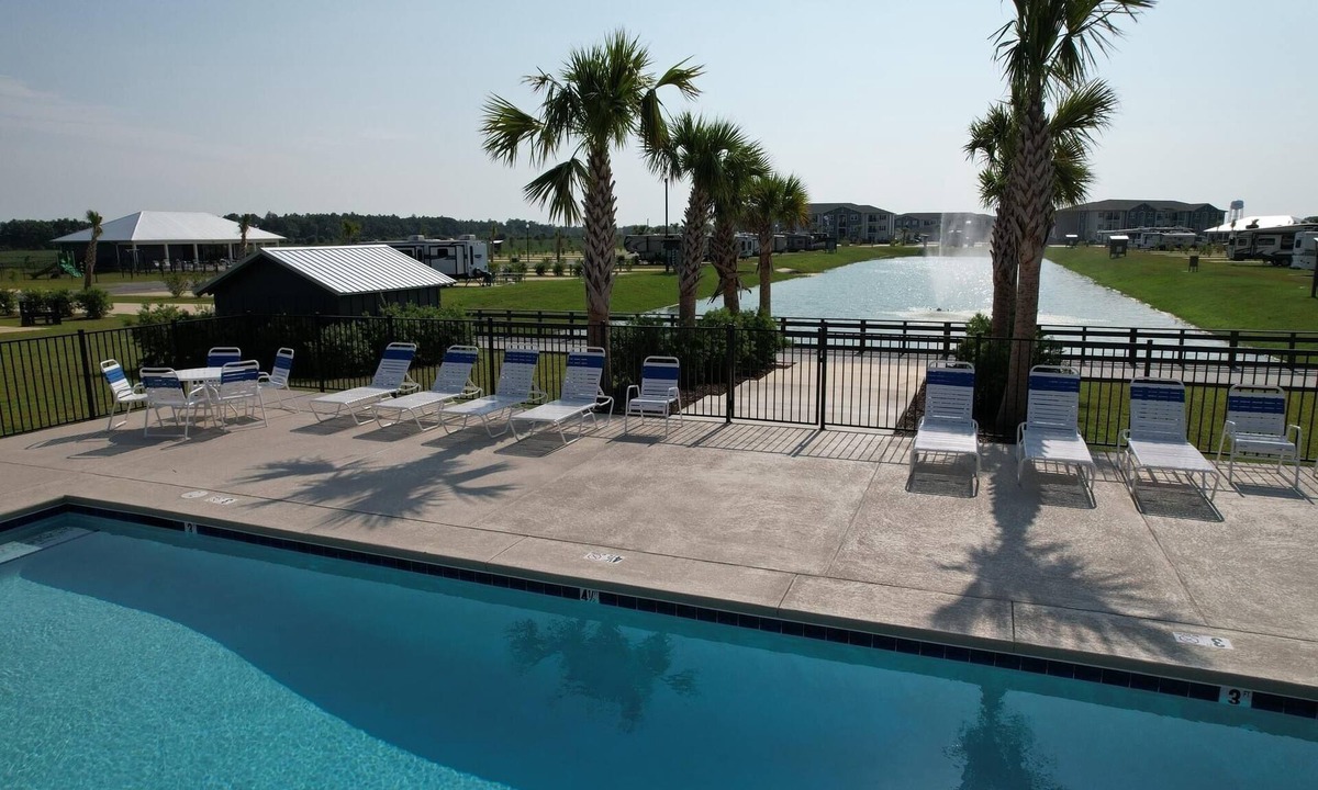 Foley Resort | RV Lot 74 in Grand Riviera RV Resort in Foley, AL. Six Miles from the beach!