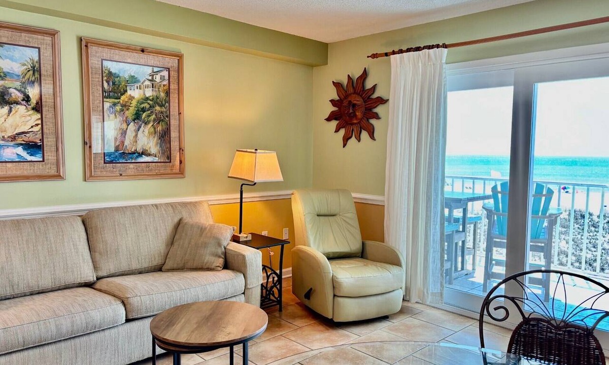 Gulf Shores Condo | Seacrest 203-Gulf Front- Reserved Parking-Beautiful View of the Gulf.