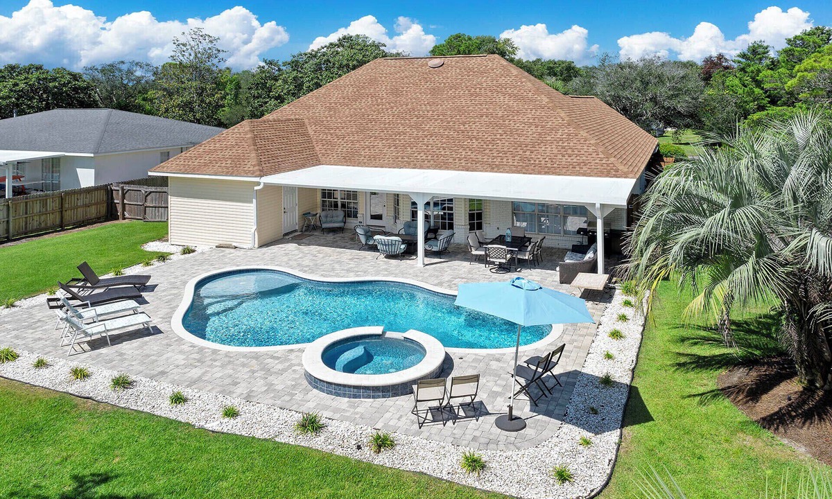 Gulf Pines House | Sweet Spot - Newly Renovated, Heated Pool, Golf Cart, Deeded Beach Access!