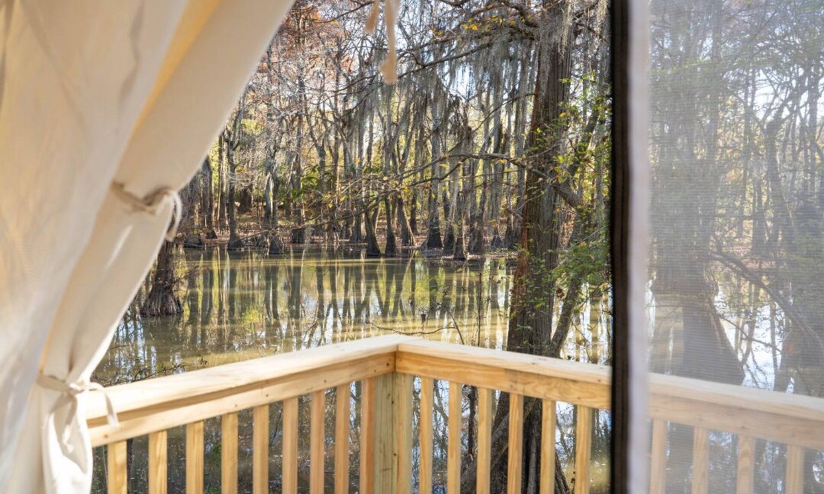 Jackson RV Rental | Tentrr State Park Site - Mississippi LeFleur's Bluff State Park - By the Bayou E
