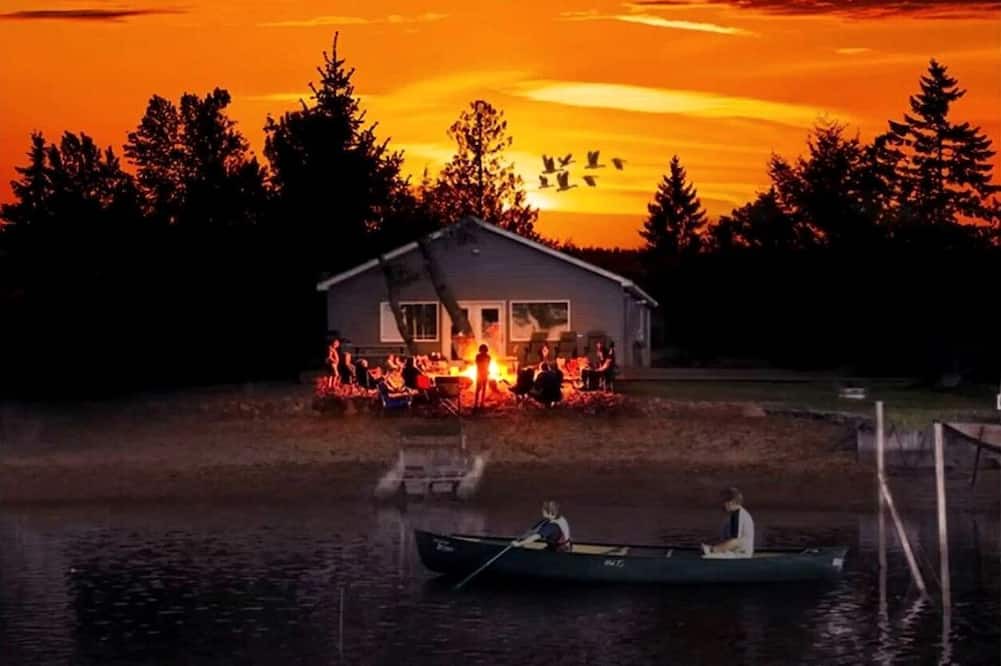 Au Gres Cabin | Waterfront Cabin with BBQ, Picnic Space and Amazing Sunsets in Michigan