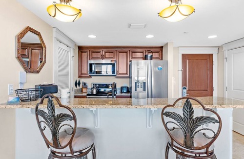Baytowne Wharf Condo | 1BR Condo at Baytowne Wharf! Beach Tram, Tropical Pool, Hot Tub, Balcony View