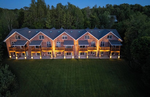 Ludington Condo | #3 Lakefront Hamlin Lake Retreat - Sleeps 10