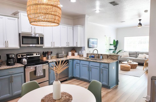 West Panama City Beach Cottage | 30A Hideaway - Directly on HEATED Pool, 6 Bikes, Walk to Rosemary