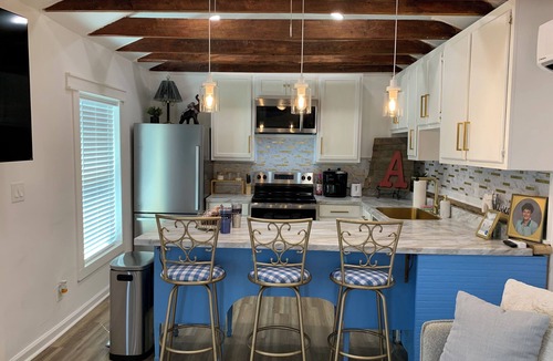 Tuscaloosa House | 3rd of 3 Luxury Tiny Homes at PALMER LEGACY- “Gladys Faye“ Unit 3- blue
