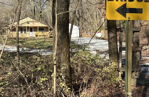 Elkins Cabin | Access the trails just across the road from the cabin. Plenty of parking.