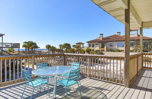 Tang-O-Mar House | All Tide Up - Miramar Beach! Gulf Views! Steps to the Beach! Great Porch Space!