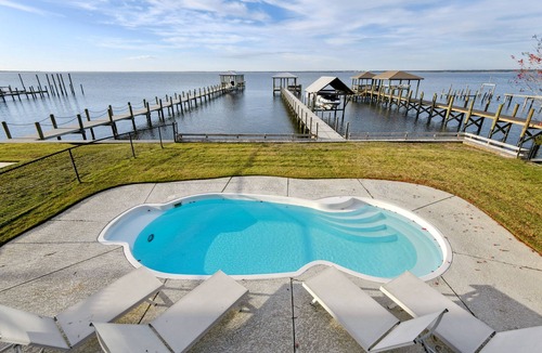 Pass Christian House | Amazing House Directly on Bay with Pool, Pier and Beautiful Sunsets