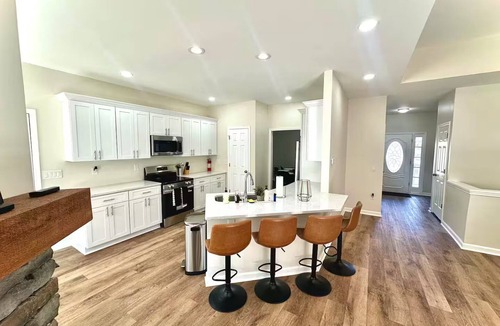 Lithia Springs House | Atlanta Home: 2-Tier Deck & Wooded Views