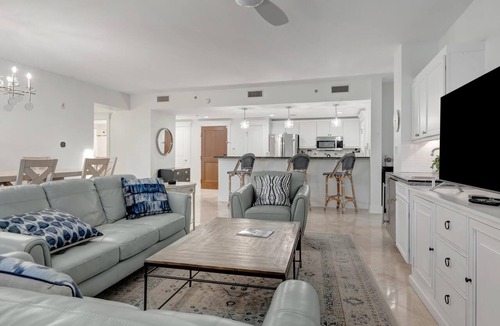 Baytowne Wharf Condo | Bayfront Bliss: Private Top-Floor 3BR | 3BA Condo at Lasata, Baytowne Wharf at Sandestin Golf and Beach Resort!