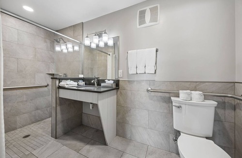 Fernandina Beach Hotel | Beachside Motel Classic ADA Roll In Shower