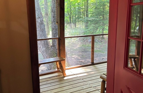 Barbeau Cabin | Bear's Den, A cozy 3-bedroom cabin in mature woods on Neebish Island with WiFi