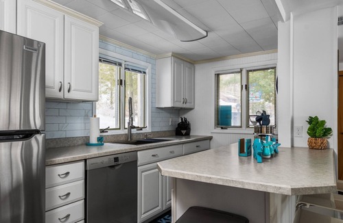 Lake Township House | Beautiful Beachfront Home and Sauna on Crystal Lake