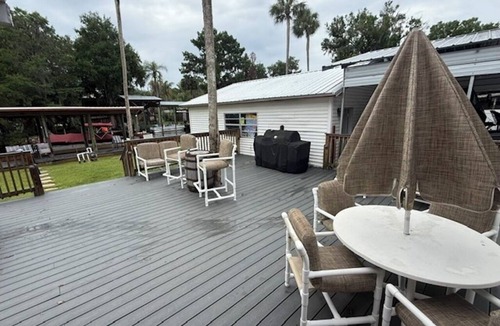 Astor Cottage | Beautiful Water Front Astor Cottage w Pool, Hot tub, Huge Deck & Wifi