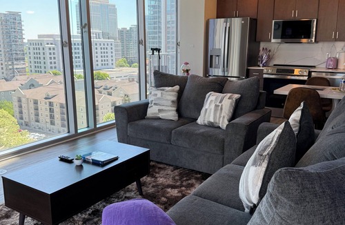Midtown Condo | Calm Midtown Sky Suite | City Views + Free Parking