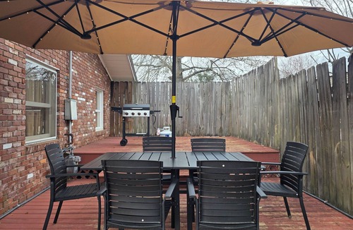 Columbus House | Chic Pool & Game Oasis Near Airport! Pets welcome