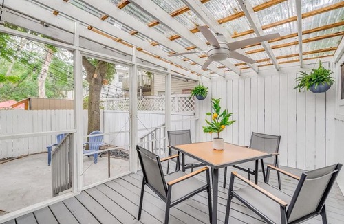Savannah Victorian District House | Cozy Cottage Retreat Parking and Private Patio