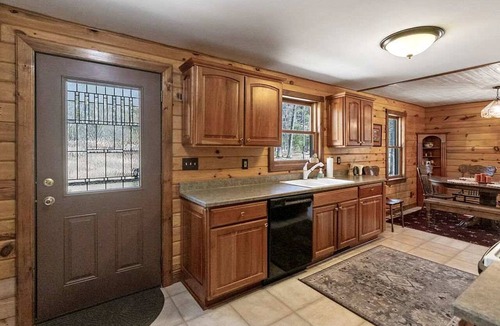 Manistee Cabin | Cozy Forest Cabin with Fireplace Near Lake Michigan Beaches in Manistee, Michigan