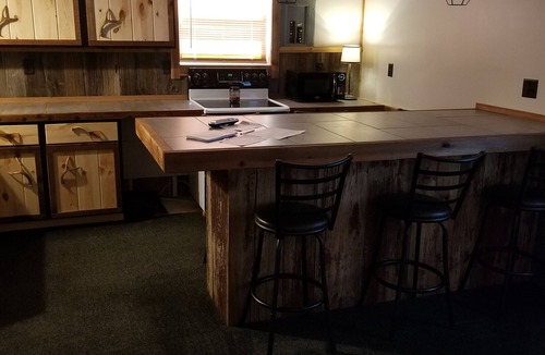 Walhalla Cabin | Cozy, open concept barnwood cabin with pool table & shuffleboard near PM river!