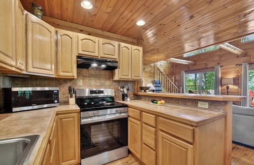 Walnut Mountain Cabin | Deer Ridge - pool table, pet-friendly mountain view, easy drive, cabin rental in Ellijay