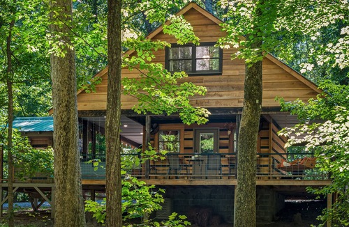 Fort Payne Cabin | Desoto Falls; Hiking; Mentone; Lookout Mtn; Hot tub, No Pet Fee-1 pet-