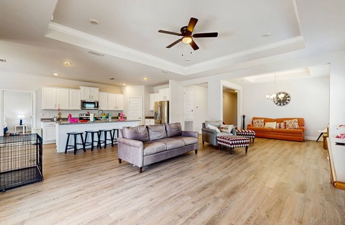 Foley House | Dog-friendly house with in-ground pool, outdoor patio, and corn hole