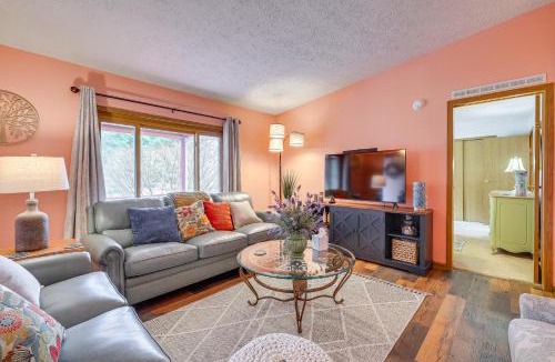 Central Lake House | Dog-Friendly Michigan Home w/Deck & Fire Pit!