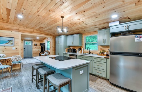 Empire Cabin | Explore Lakes & Beaches! Creekside Glen Arbor Home
