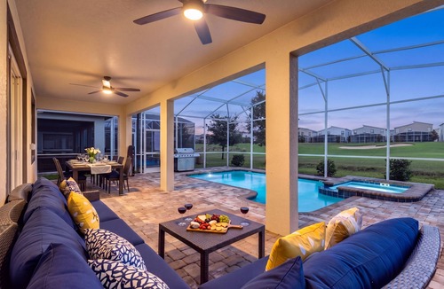 Four Corners House | Feels Like Funshine 8BR Pool and Spa 150" Theater Golf Views