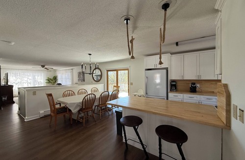 Charlevoix House | Gather. Unwind. Huge. Hot Tub. Game Rm! <1 mile from Lk MI, ADA & kid friendly!