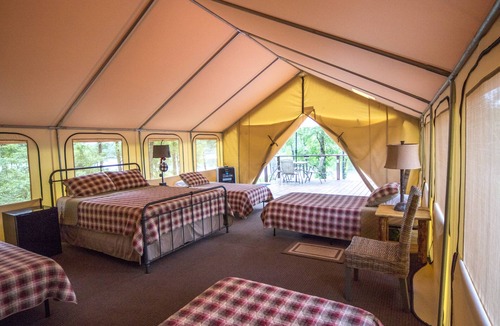 Rupert Cabin | Glamping tents overlooking a 70 acre lake